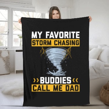 Discover Storm chasers Fleece Blankets