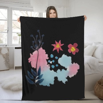 Discover Water Color Fleece Blankets