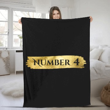 Discover Number 4 in Gold - Four Fleece Blankets