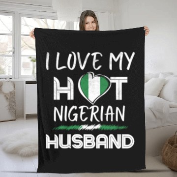 Discover Nigerian Husband Proud Wife Fleece Blankets