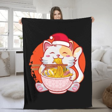 Discover Manga Otaku Chibi Womens Saying Viral Fleece Blankets