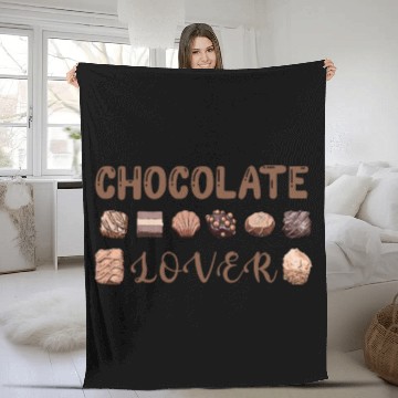 Discover chocolate lover Fleece Blankets