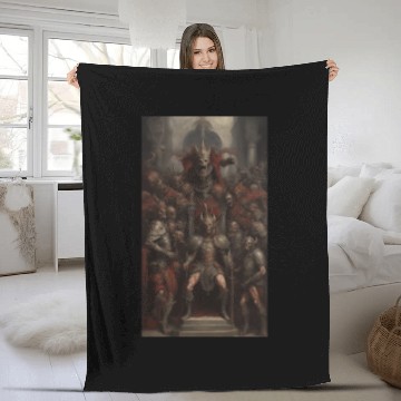 Discover Undead Emperor Elder Vampire and lieutenants 3 Fleece Blankets