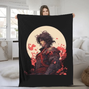 Discover Brave Samurai Fleece Blankets