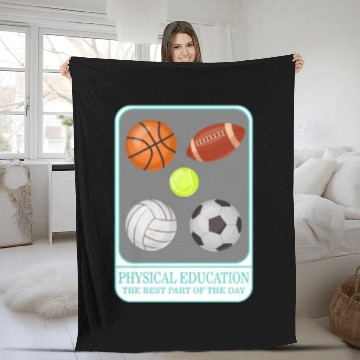 Discover Physical Education Teacher Fleece Blankets, P.E. Physical