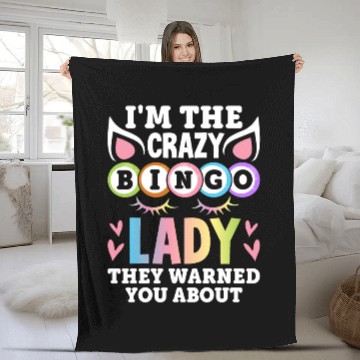 Discover Bingo Card Game Fleece Blankets