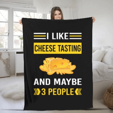 Discover 3 People Cheese Tasting Fleece Blankets