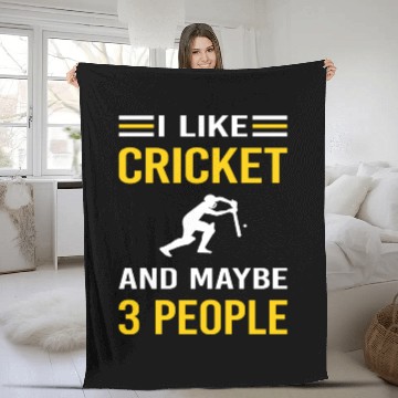 Discover 3 People Cricket Fleece Blankets