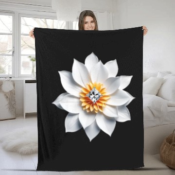 Discover Diamond Blossom Fleece Blankets