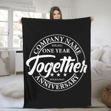 Discover Company 20th Year Anniversary Fleece Blankets Design 01