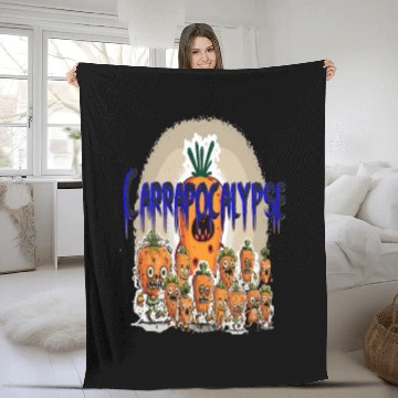Discover Carrapocalypse - The Carrot Zombie Take Over Fleece Blankets