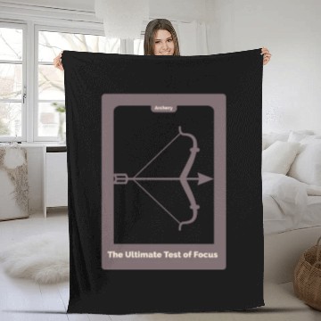 Discover Archery: The ultimate test of focus Fleece Blankets
