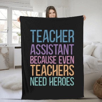 Discover Teacher Assistant Fleece Blankets
