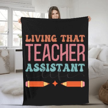 Discover Teacher Assistant Fleece Blankets