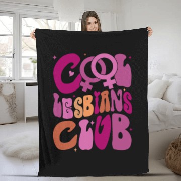 Discover Cool Lesbians Club Cool Pride Club Pride Fleece Blankets