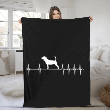 Discover Beagle Dog Gift For Dog Lover Fleece Blankets