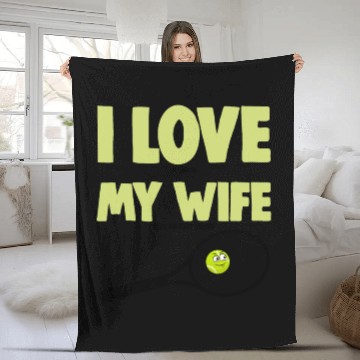 Discover I love My Wife Fleece Blankets