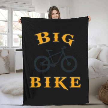 Discover big bike mountain Fleece Blankets