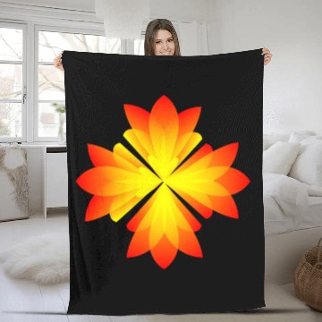 Discover Sunset Bloom Fleece Blankets