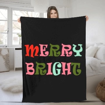 Discover Merry and Bright Christmas Fleece Blankets