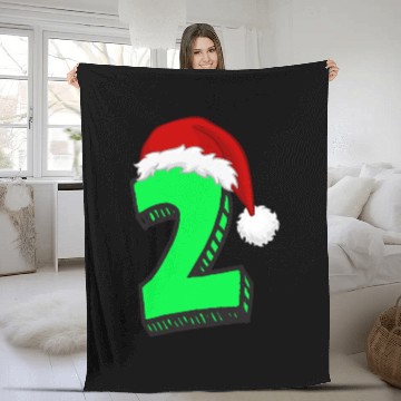 Discover 2nd Happy Birthday Party - Number Two Fleece Blankets