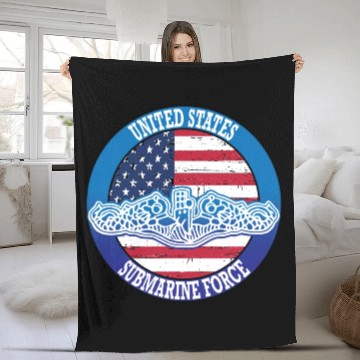 Discover United States Submarine Force Fleece Blankets