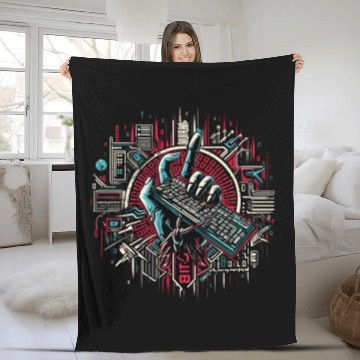Discover Freedom trough the Keyboard Gaming Fleece Blankets