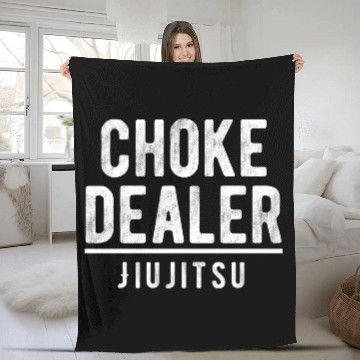 Discover Choke Dealer Jiujitsu Karate Boxing Muay Thai Fleece Blankets