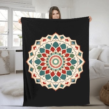Discover Arabian Mandala Art Fleece Blankets