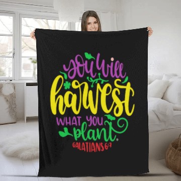 Discover YOU WILL HARVEST WHAT YOU PLANT SEED BIBLE AUTUMN Fleece Blankets