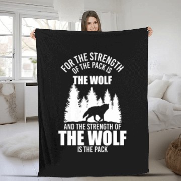 Discover Werewolf Animal Nature Predator Fleece Blankets