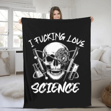 Discover I Fucking Love Science Chemistry Fleece Blankets