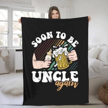 Discover Soon To Be Uncle Thoughtful Baby Pregnancy Fleece Blankets