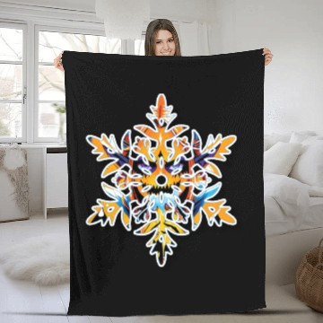 Discover Snow flake kid Fleece Blankets