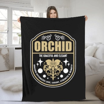 Discover Orchid The Graceful And Elegant Orchid Gardening Fleece Blankets
