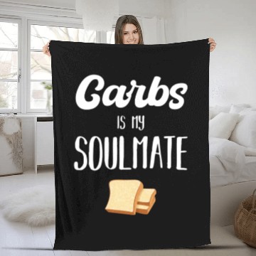 Discover Carbs Is My Soulmate Breakfast Potatoes Grains Fleece Blankets
