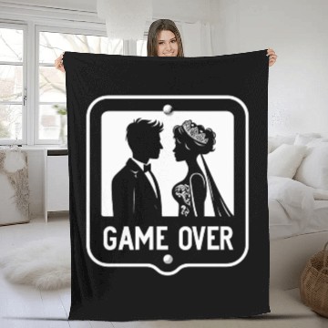 Discover marriage game over Fleece Blankets