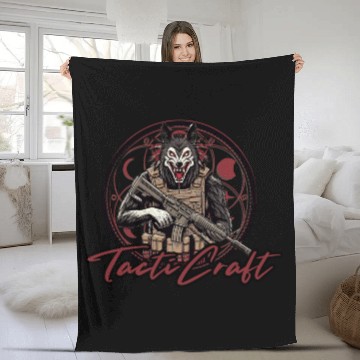 Discover Skinwalker Wolfman Native American Magic Fleece Blankets