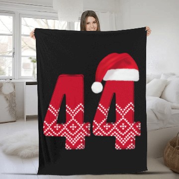 Discover Wedding Anniversary 44 Years - Christmas Number 44 Fleece Blankets