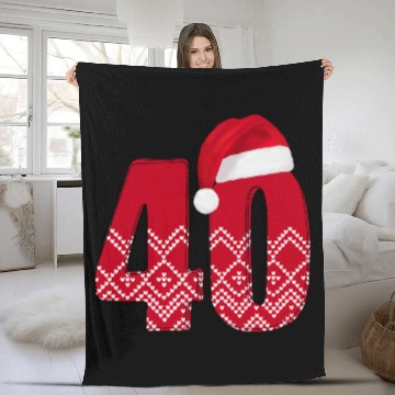 Discover 40th Happy Birthday Wedding Anniversary - Forty Fleece Blankets