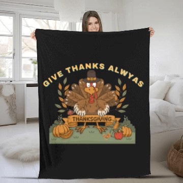 Discover Thanksgiving Bounty - Classic Design for you Fleece Blankets