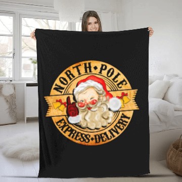 Discover North Pole Express Delivery Fleece Blankets