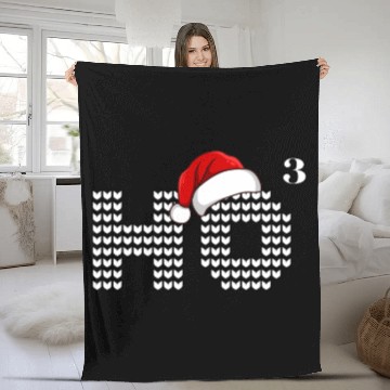 Discover HO HO HO Christmas Funny Santa Fleece Blankets
