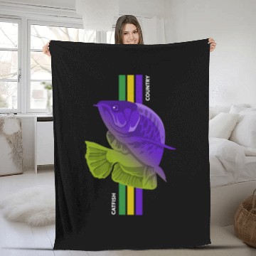 Discover Catfish Country Fleece Blankets