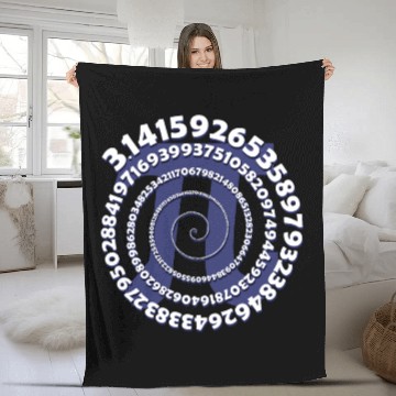 Discover 3.14 Math Teacher Pi National Day Fleece Blankets Geek Nerd