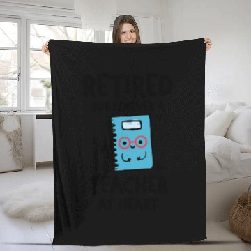 Discover Retired Teacher Quotes Fleece Blankets