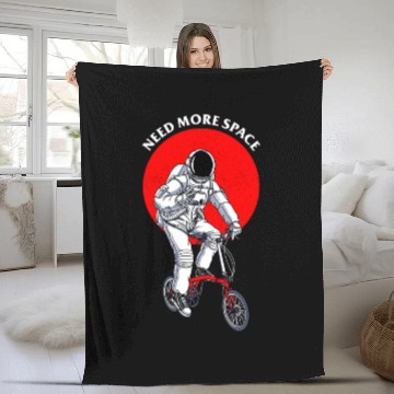 Discover Need More Space Fleece Blankets