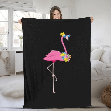 Discover cool flamingo Fleece Blankets