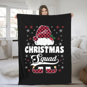 Discover Christmas Squad Santa Claus Christmas X-Mas Fleece Blankets