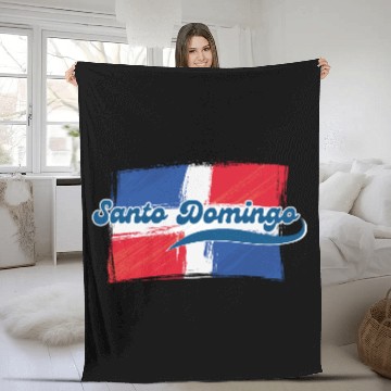 Discover Dominican Cities: Santo Domingo Fleece Blankets